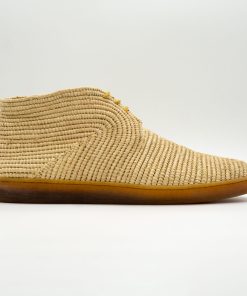Natural Raffia men Shoes Hevea natural high-Handcrafted in Morocco by artisans-100% vegan raffia fiber-Luxury shoes-Sneakers