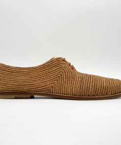 Natural Raffia Men leather sole madder-Handcrafted in Morocco by artisans-100% vegan raffia fiber-Luxury shoes-Sneakers