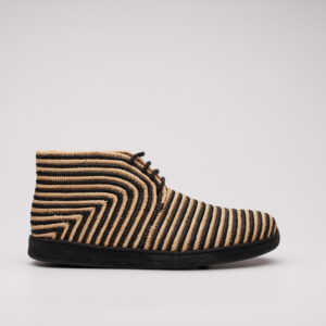 Raffia uomo Sneaker Hevea Charcoal alta